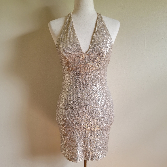 Allison & Kelly | Sequined Mini Dress - Picture 1 of 7
